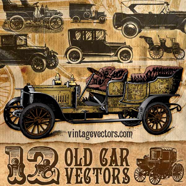 Antique Car Vectors