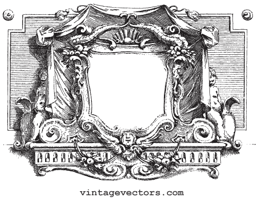 vintage-cartouche-chapter-heading-graphic-sample Vintage Cartoughe Chapter Heading Graphic Sample
