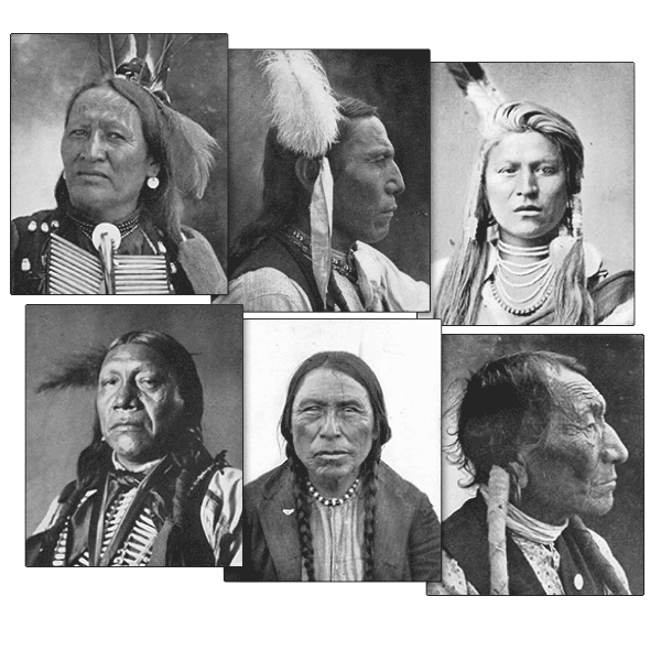 Vintage photos of Native Americans - Tribes of the plains states