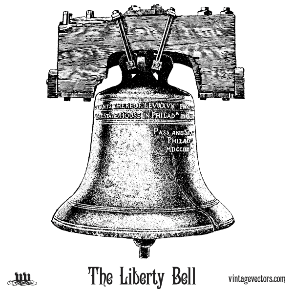 Vector art of the Liberty Bell